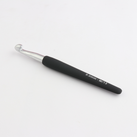 Croșete aluminiu KnitPro - Croșetă aluminiu KnitPro cu mâner ergonomic 9 mm