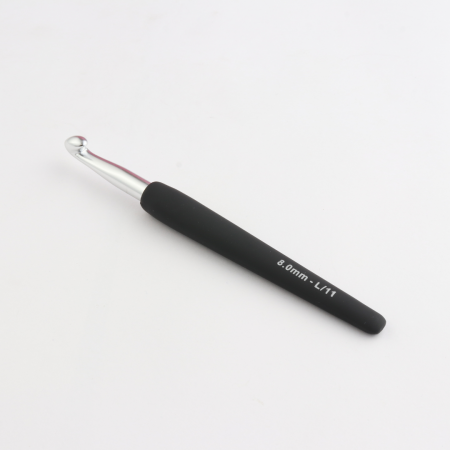 Croșete aluminiu KnitPro - Croșetă aluminiu KnitPro cu mâner ergonomic 8 mm
