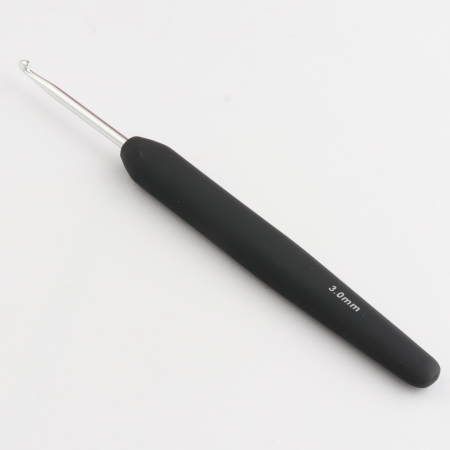 Croșete aluminiu KnitPro - Croșetă aluminiu KnitPro cu mâner ergonomic 3 mm