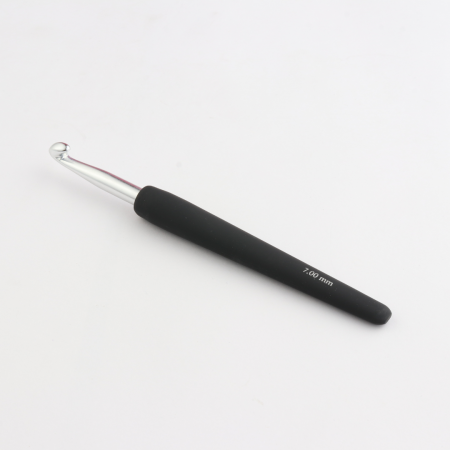 Croșete aluminiu KnitPro - Croșetă aluminiu KnitPro cu mâner ergonomic 7 mm
