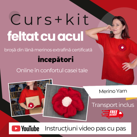 Curs de feltat pentru începători-kit inclus