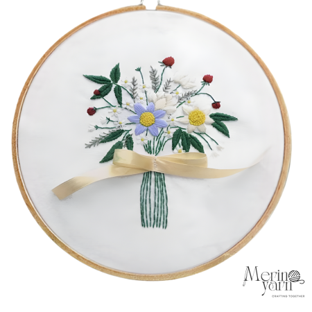 Kit brodat buchet flori de câmp