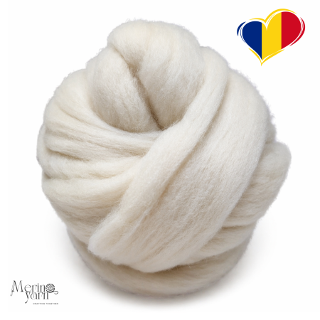 Feltat - Lână cardată merinos 26 microni