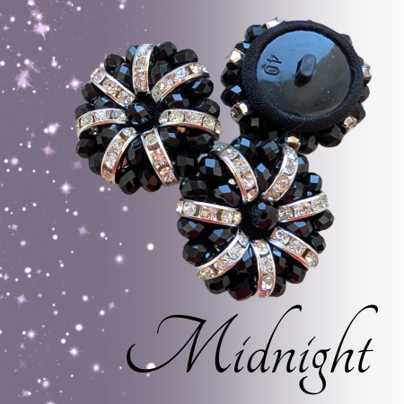 Nasture handmade de colectie Midnight 30 mm