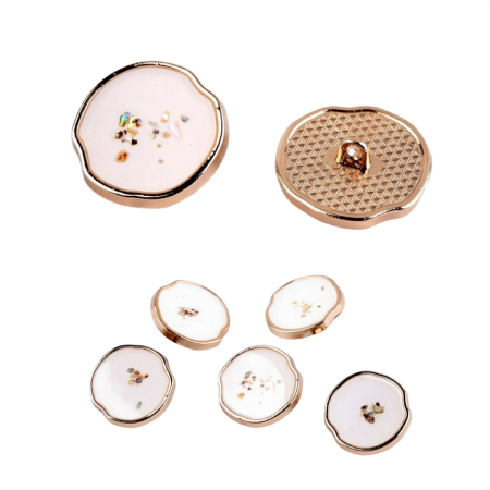 Nasturi rășină cu sidef 23 mm [1]