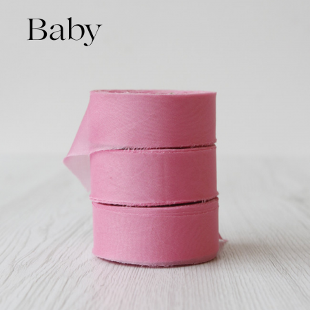Game fire - Panglică mătase chiffon 2.5 cm- rolă 17 m