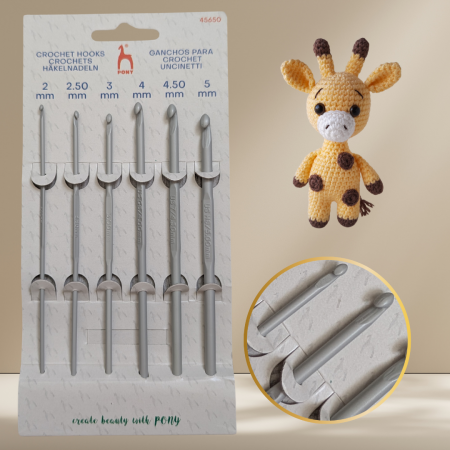 Croșetat - Pony set croșete aluminiu 2-5 mm
