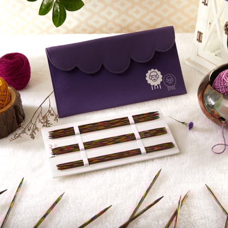 Set andrele cu vârf dublu KnitPro Symfonie 15 cm