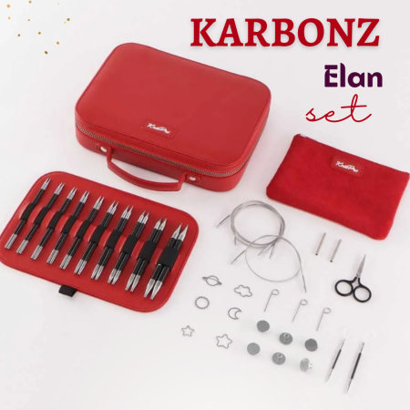 Seturi andrele - Set andrele interschimbabile KnitPro Karbonz Elan-ediție limitată