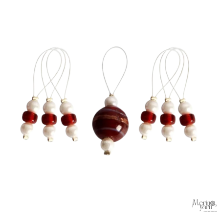 Cadouri pentru pasionați - Set marcatori de tricotat KnitPro ZOONI-Amaryllis