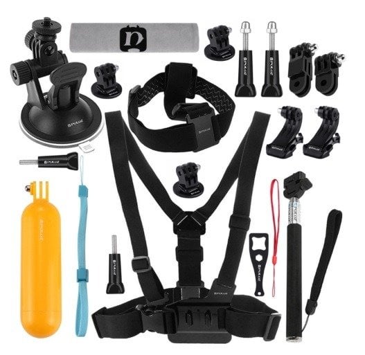 Accesorii Puluz Ultimate Combo Kits pentru camere foto sport PKT18 20 in 1