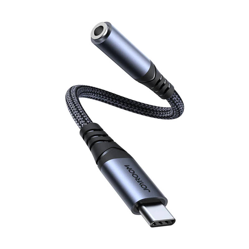 Adaptor audio joyroom sy-c01 type-c la 3,5 mm (negru)