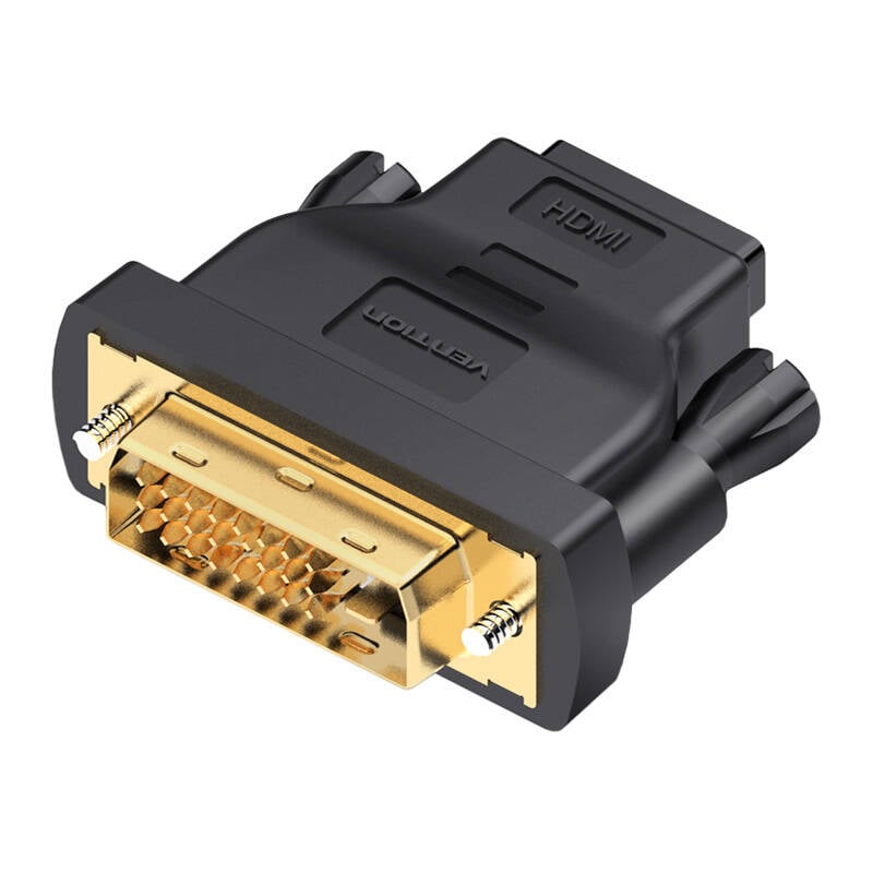 Adaptor DVI (24+1) Masculin la HDMI 1.4 Feminin Vention ECDB0 1080P 60Hz (negru)