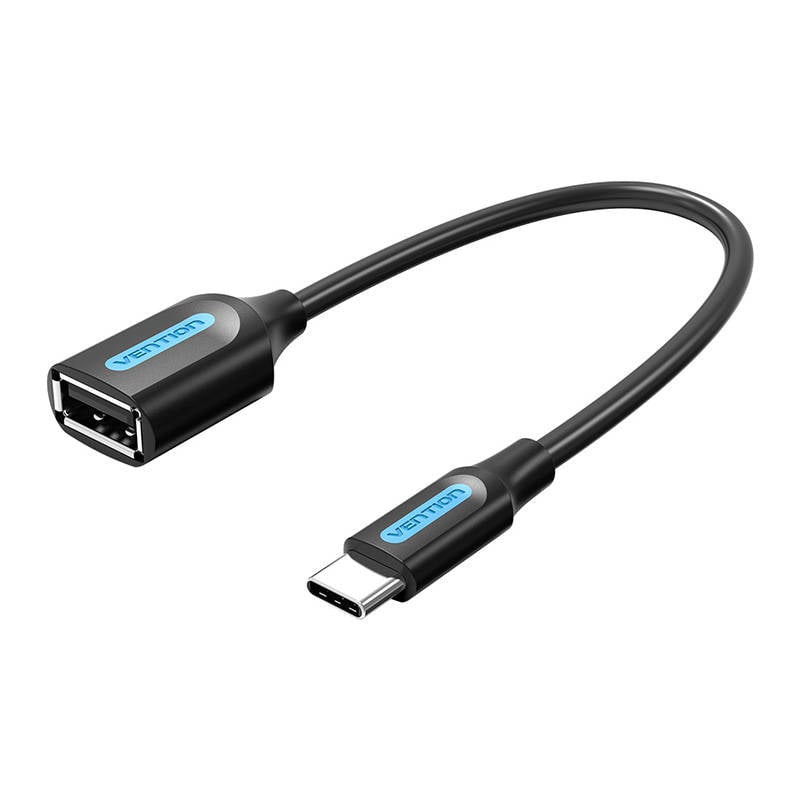 Adaptor OTG USB-C 2.0 USB-C 2.0 M la USB-A de F Vention CCSBB 0,15 m (negru)