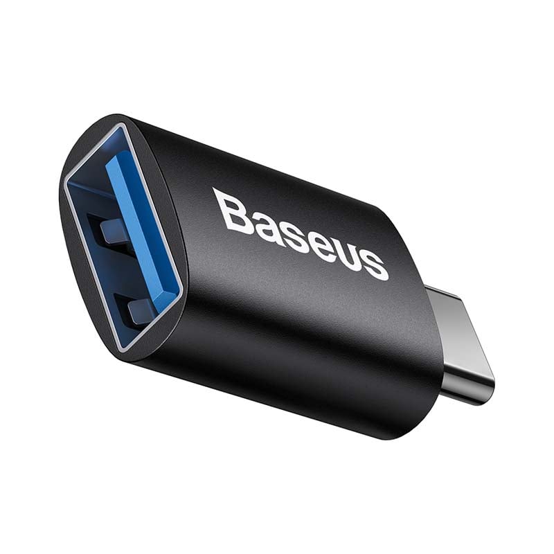 Adaptor OTG USB-C la USB-A Baseus Ingenuity, Negru, Compatibil cu Suporturi si Adaptoare, Livrare 16.09.2024, Cantitate 10 buc.