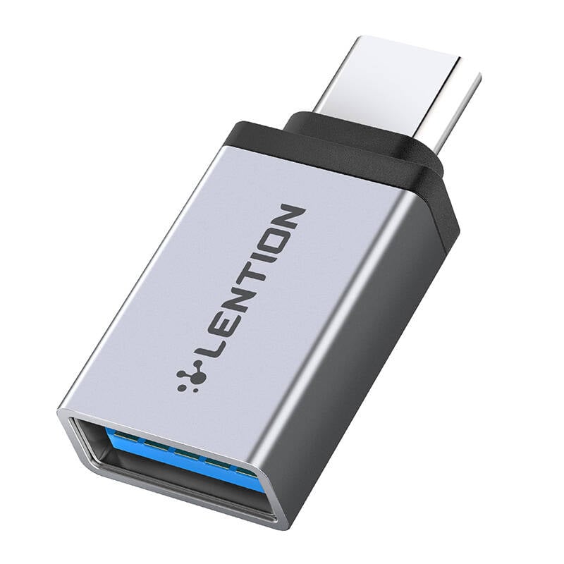 Adaptor USB-C la USB 3.0 Lention (argintiu)