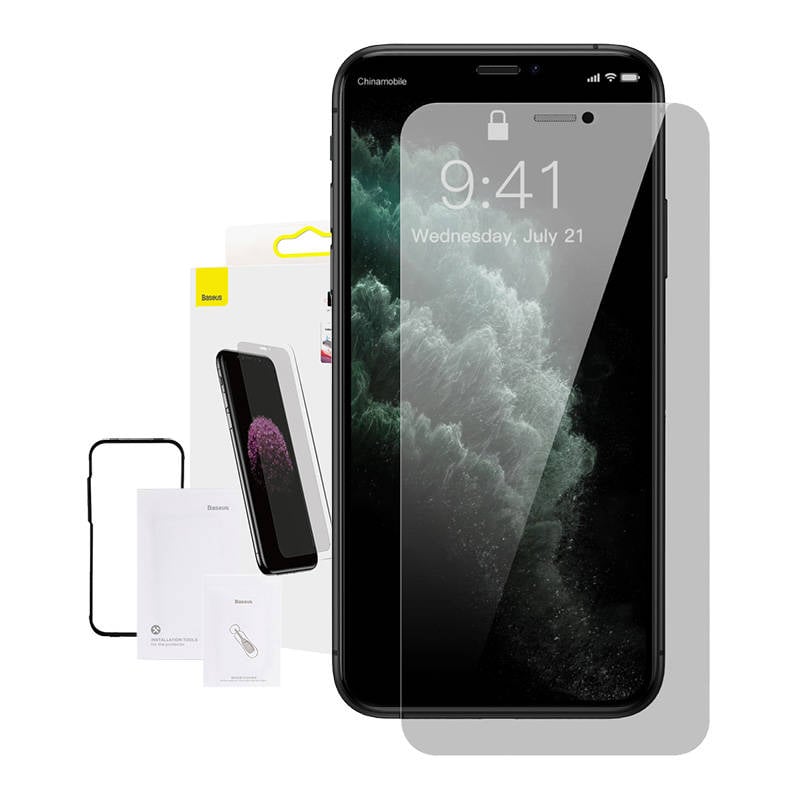 Baseus 0.3mm Full-screen si Full-glass Tempered Glass (pachet de 1 buc) pentru iPhone XR 11 6.1 inch