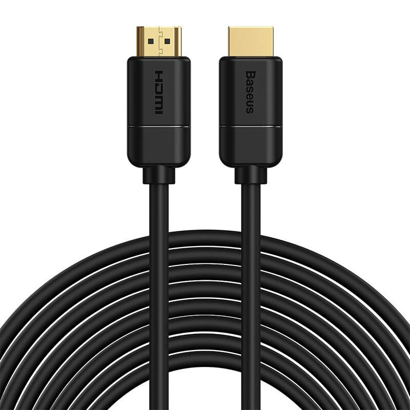 Baseus 2x cablu HDMI 2.0 4K 30Hz, 3D, HDR, 18Gbps, 8m (negru)