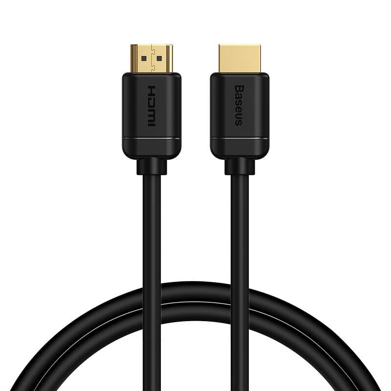 Baseus 2x cablu HDMI 2.0 4K 60Hz, 3D, HDR, 18Gbps, 1m (negru)