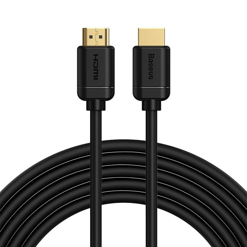 Baseus 2x cablu HDMI 2.0 4K 60Hz, 3D, HDR, 18Gbps, 5m (negru)