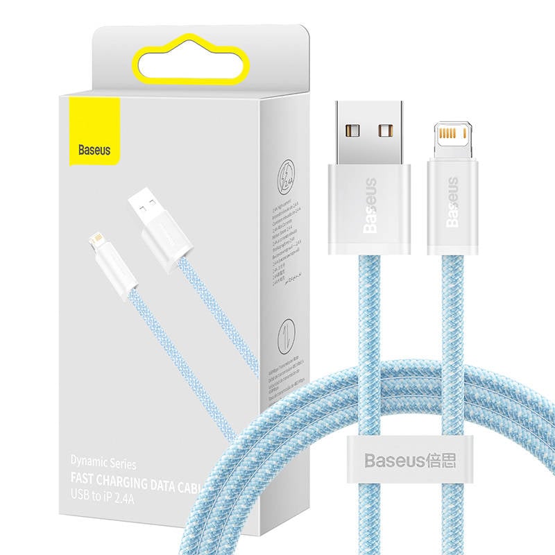 Baseus Cablu dinamic USB catre Lightning, 2.4A, 1m (albastru)