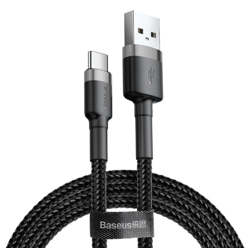 Baseus Cafule cablu USB-C 2A 2m (gri+negru)