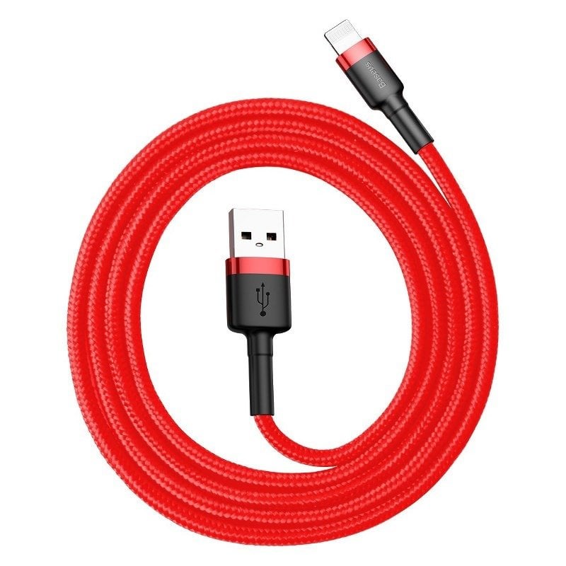 Baseus Cafule USB Lightning cablu 2.4A 1m (negru + rosu)