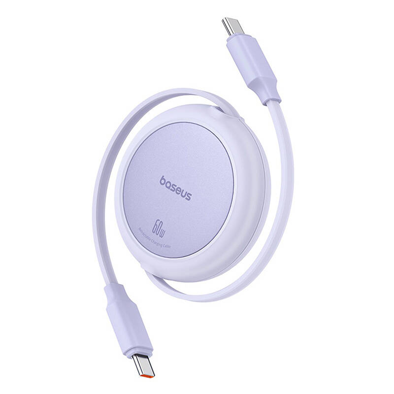 Baseus Free2Pull Mini USB-C la USB-C 60W cablu USB, 1m (violet)