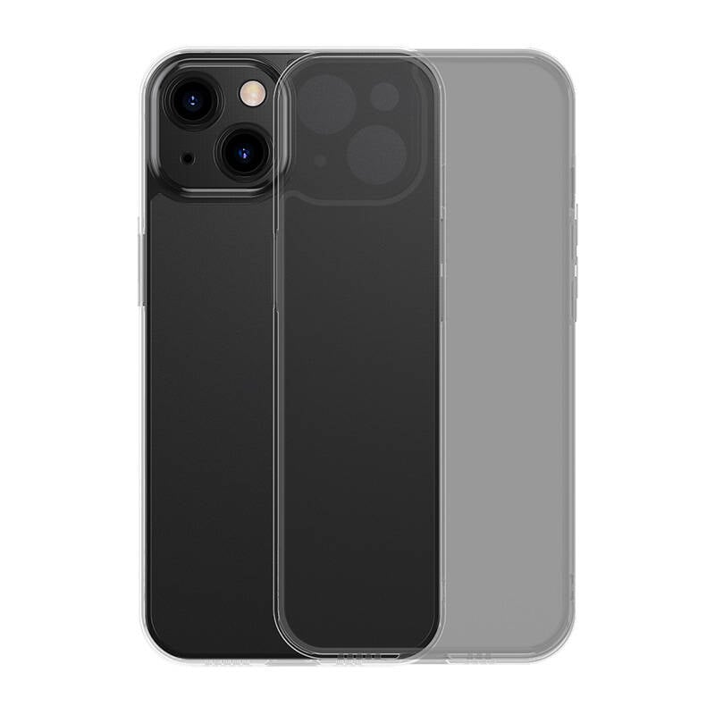 Baseus Frosted Glass Case pentru iPhone 13 Pro (negru) + sticla calita