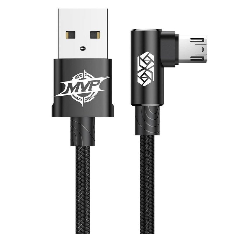 Baseus MVP Cot Cablu USB la micro USB 2A 1m - Negru