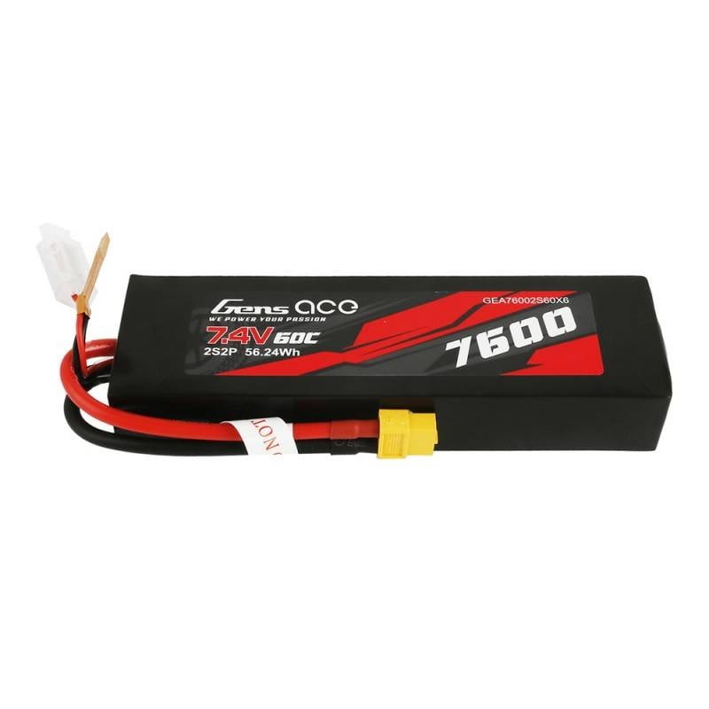 Baterie Gens Ace 7600mAh 7.4V 60C 2S2P XT60 Material Case