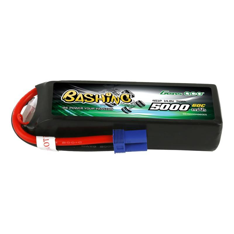 Baterie LiPo Gens Ace Bashing 5000mAh 14.8V 4S1P 60C EC5