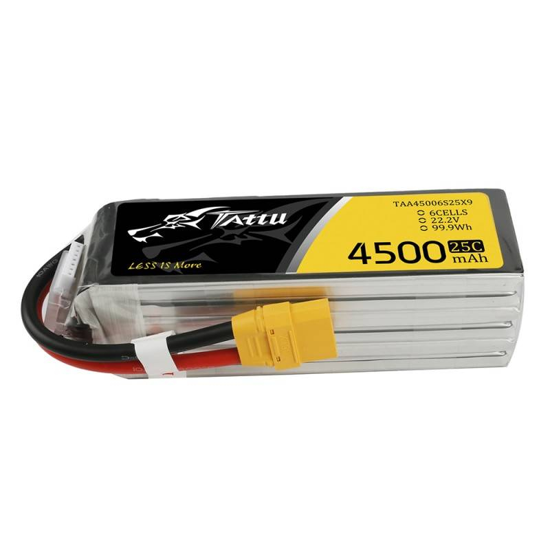 Baterie Tattu 4500mAh 22.2V 25C 6S1P XT90