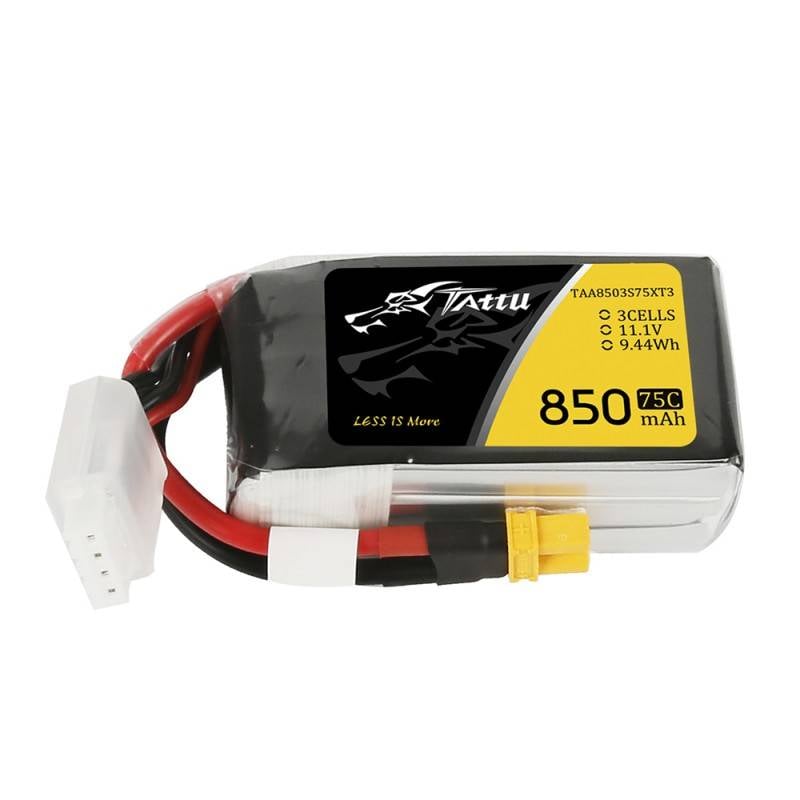 Baterie Tattu 850mAh 11.1V 75C 3S1P Conector XT30