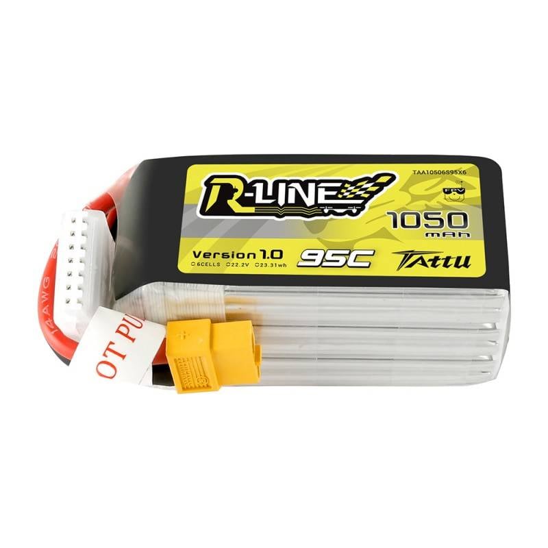 Baterie Tattu R-Line 1050mAh 22.2V 95C 6S1P XT60