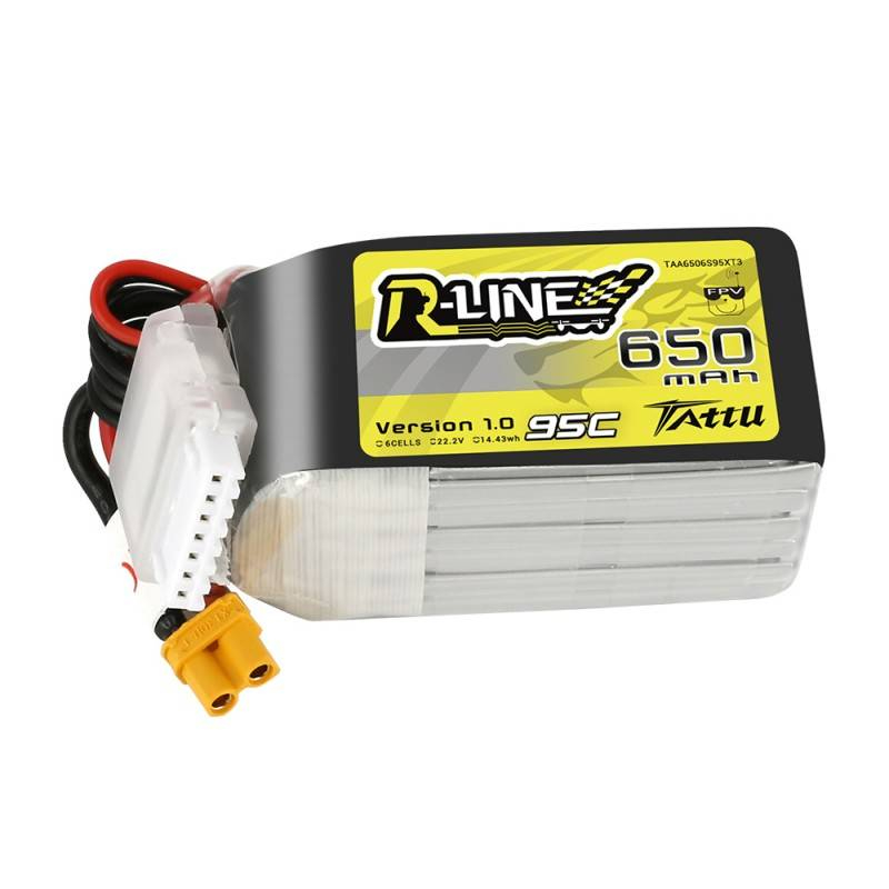 Baterie Tattu R-Line 650mAh 22,2V 95C 6S1P XT30U-F