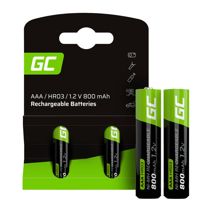 Baterii reincarcabile Green Cell 2x AAA HR03 800mAh