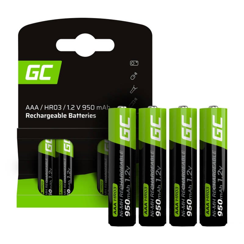 Bateriile reincarcabile Green Cell Sticks 4x AAA HR03 950mAh