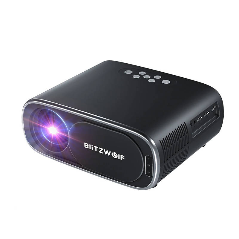 BlitzWolf BW-V4 1080p LED beamer proiector, Wi-Fi + Bluetooth (negru)