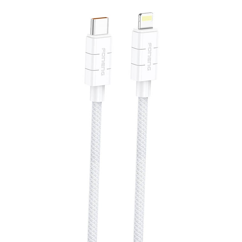 Cable USB-C do Lightning Foneng XS02 PD27W, 1,2m (bialy)