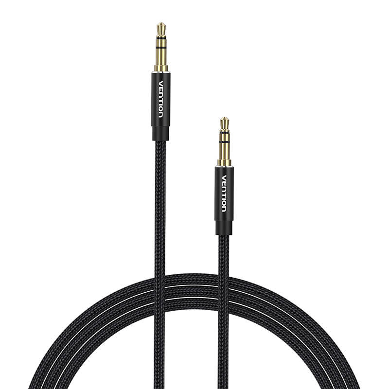 Cablu audio 3,5 mm mini jack Vention BAWBH 2m negru