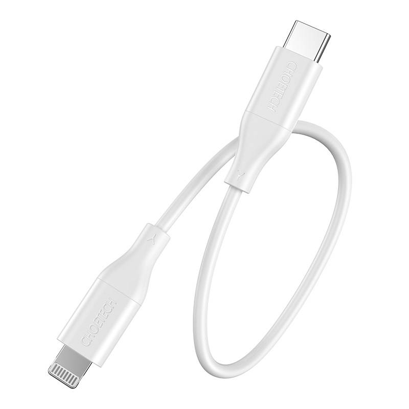 Cablu Choetech IP0040 USB-C la Lightning PD18 30W 1,2m (alb)