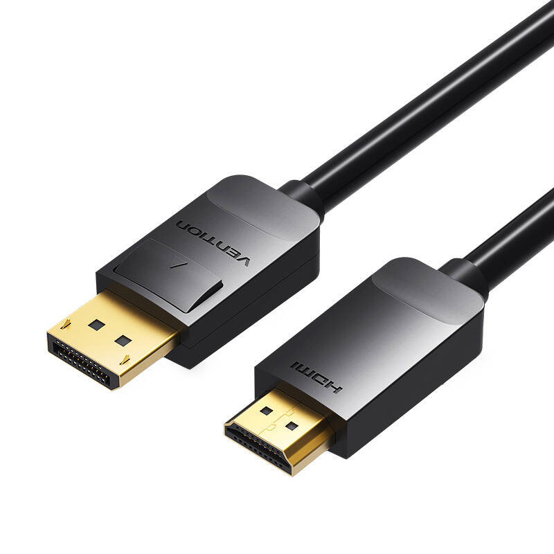 Cablu DisplayPort 1.2 la HDMI 1.4 de 3 m Vention HADBI 1080P 60Hz (negru)