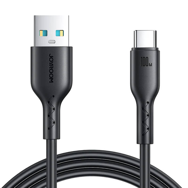 Cablu Flash Charge USB la USB-C Joyroom SA26-AC36 100W 1m (negru)