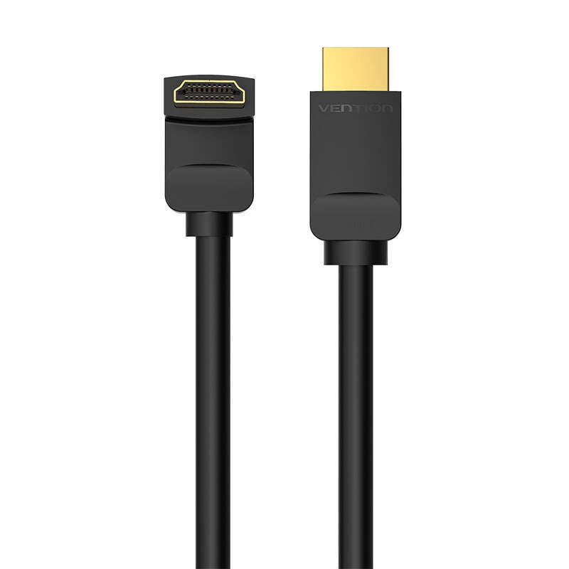 Cablu HDMI 2.0 Vention AAQBH 2m, inclinat la 270 , 4K 60Hz (negru)