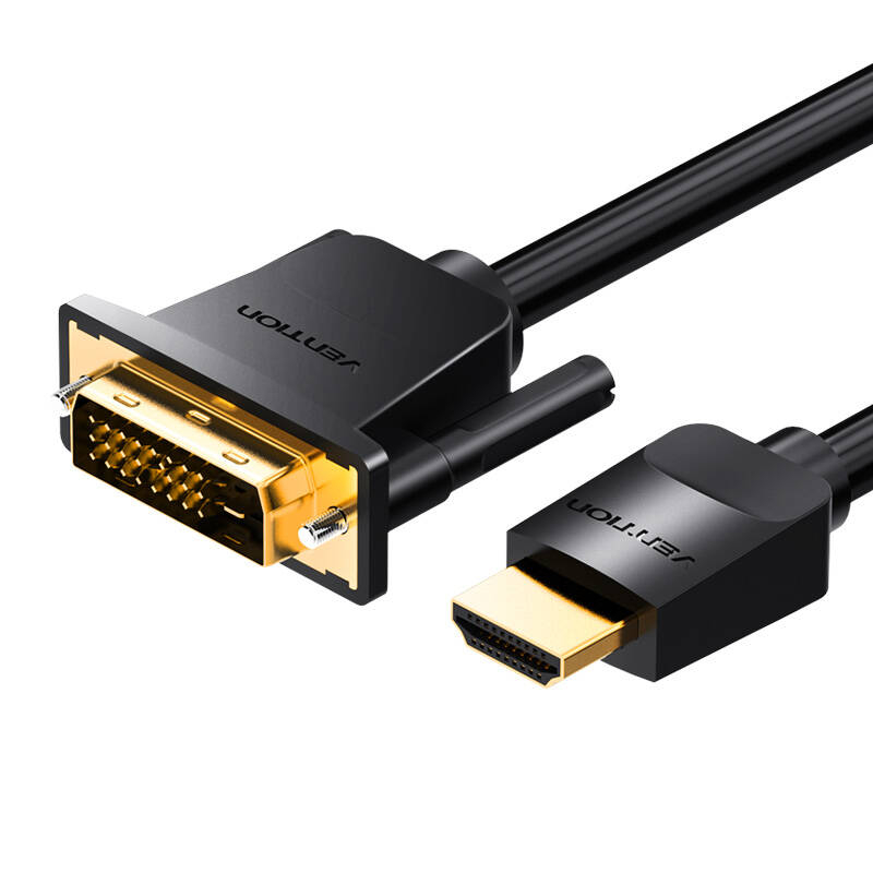 Cablu HDMI la DVI (24+1) Vention ABFBG 1,5 m, 4K 60Hz 1080P (negru)