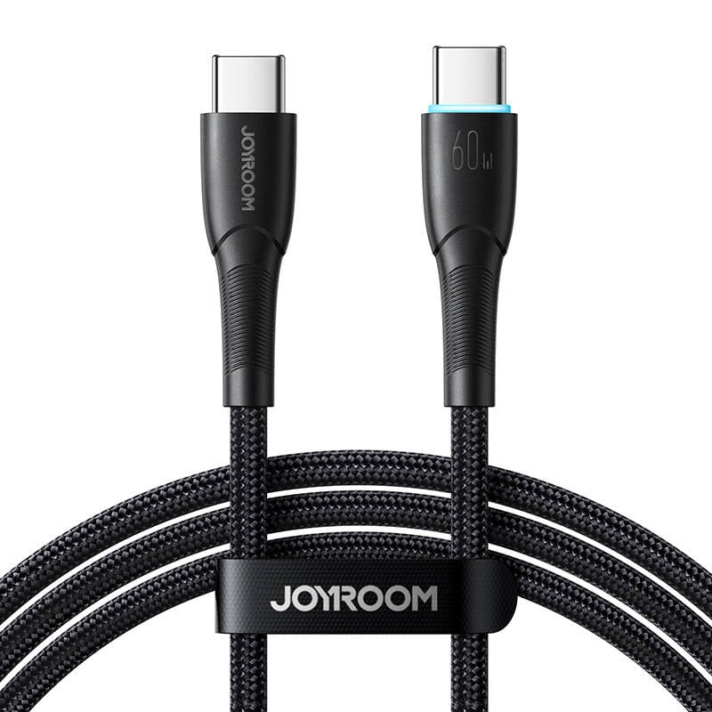 Cablu Joyroom USB-C la USB-C SA32-CC3 Starry, 60W, 1m (negru)