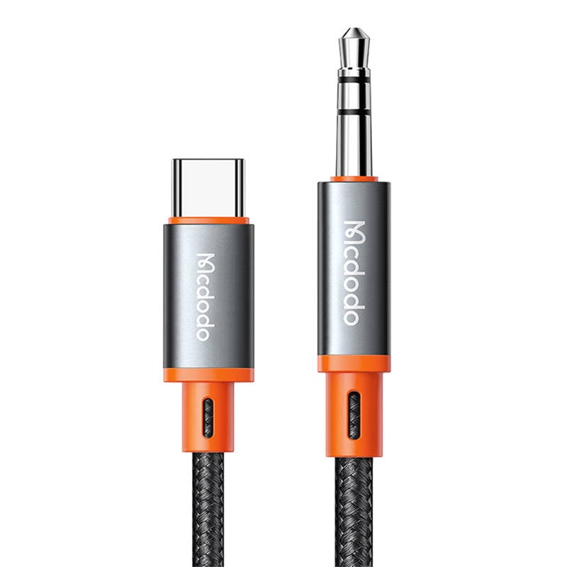 Cablu Mcdodo CA-0820 USB-C la 3,5 mm AUX mini jack, 1,2 m (negru)