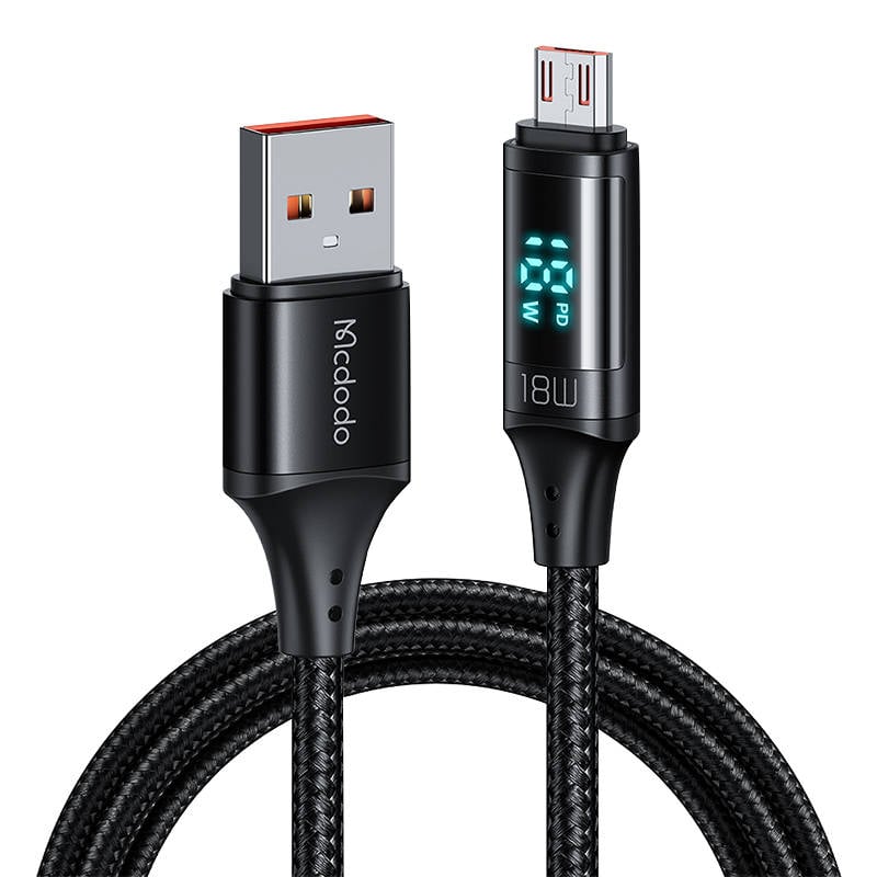 Cablu Mcdodo CA-1070 USB la Micro USB, 3A, 1.2m (negru)