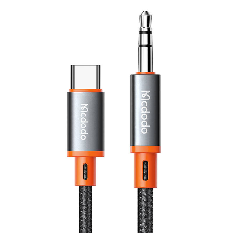 Cablu Mcdodo CA-900 USB-C la 3,5 mm AUX mini jack, 1,8 m (negru)